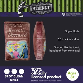 Franco Bedding Super Soft Plush Decorative Throw Cuddle Pillow, Standard, Beetlejuice