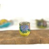 Kutani [Teacup] Small Dark Painted Peony [Back Picture]