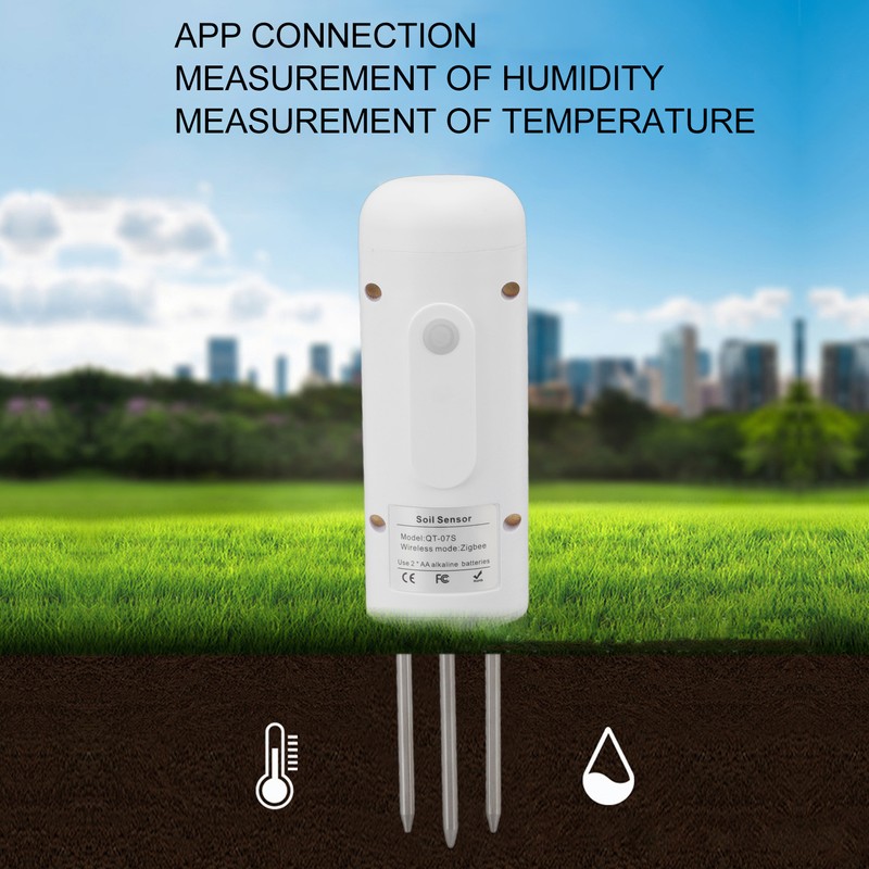 Wireless Soil Sensor Temperature and Humidity Measuring Tool for Zigbee