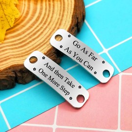 Heigebi Inspirational Shoelace Tags for Runner Trainer Tags Motivation Gift Runners Shoe Tag Runners Gift Shoe Lace Tags Fitness Gym Presents Inspirational Gift for Girls Boys Men Women Friend