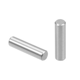 TOP-VIGOR 20Pcs 5mm x 20mm Dowel Pin Shelf Support Pegs, 304 Stainless Steel Cylindrical Shelf Support Pin Fasten Elements Silver Tone