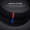 Carodi High Quality Suede Steering Wheel Cover Black Red Luxury