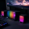 Vorago SPK-255 Bocinas 2.1 con Iluminación RGB, Sonido Estéreo Potente,