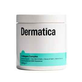 Dermatica Dermatica Collagen Complex, 240g C Marine Collagen Peptides Supplement & Antioxidants for Radiant Skin, Healthy Hair & Strong Nail Support, 30 Servings