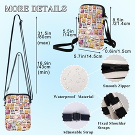 WZMPA SKZ K-POP Crossbody Bag SKZOO Fans Gift SKZOO Anime Shoulder Bag SKZ Member Gift, skz cb, M