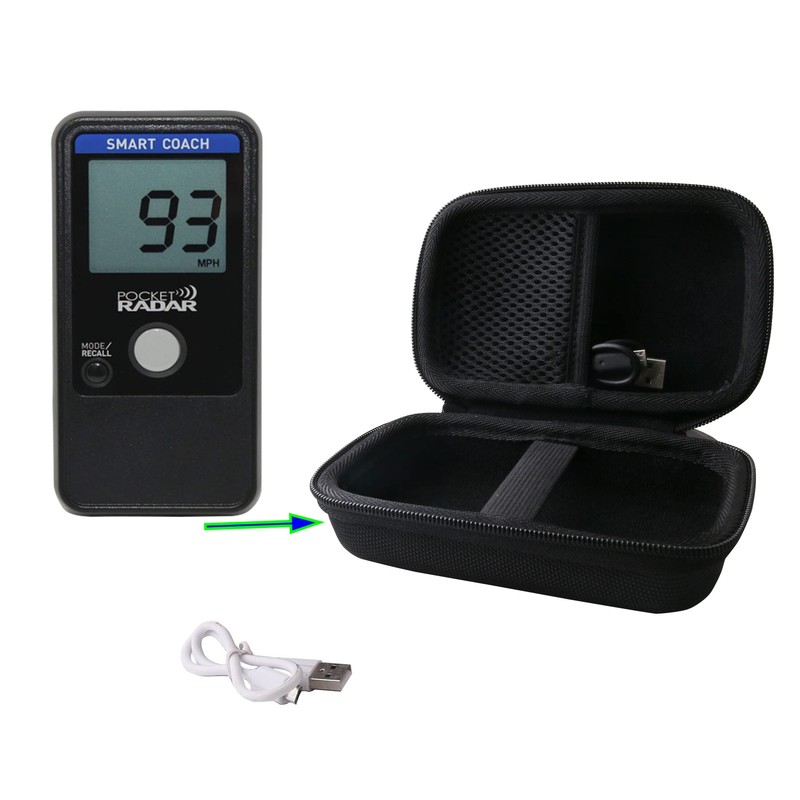WERJIA Hard Carrying Case Compatible with Pocket Radar Smart Coach,Pocket