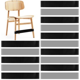 PLULON 15 Pack Chair Bands for Kids with Fidget Feet, Fidget Bands for Classroom Chairs, Bouncy Bands for Student Chairs, Desks with Sensory ADHD and Autism - Black Grey