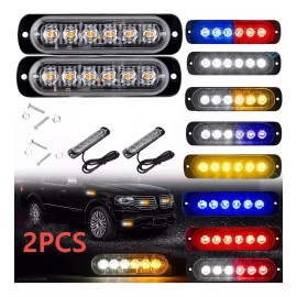 Gran compañía 2 Barra Led Lateral Faro Strobos Auto Moto Patrulla 16 Funci