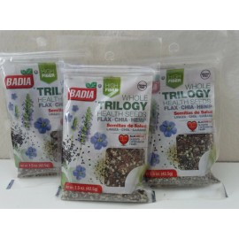 Badia® Whole Trilogy Seeds Flax, Chia & Hemp Health Seed 1.5 oz (42.5 g) 3 Pack