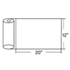 9527 Product 12" x 20" Clear Plastic Produce Bag Food