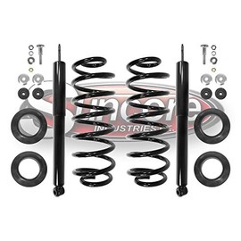 SUNCORE - Rear Air Suspension to Gas Shocks & Coil Springs Conversion Kit Replacement for 1990-2002 Lincoln Town Car