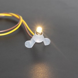 Evemodel E501WM 10PCS Warm White LED Screw Bulb E5 E5.5 12V-14V Spur H0/TT/N Scale NEW