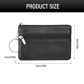 2 Stück Portemonnaie, Mini Geldbörse Damen, Portable Münze Geldbeutel, Klein und im Kurzformat Brieftasche Portemonnaie Damen Klein, für Frauen Münztasche für Frauen