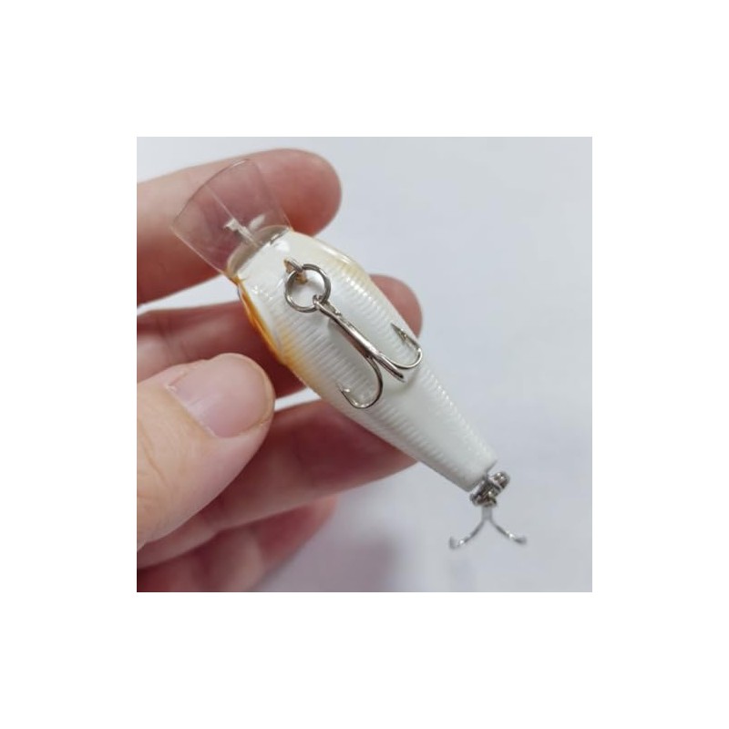 SEASKY Crankbait Fishing Lures, 2 INCHES Bass Hard Topwater Hooks