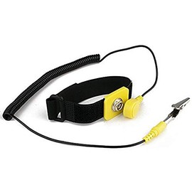iMBAPrice Anti-Static Adjustable Grounding Wrist Strap Components Black, Yellow
