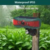Solar Motion Sensor Alarm Outdoor - 13 Sounds Barking Dog