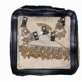 ZevarBox L-pouch Indian jewellery storage pouch box desi