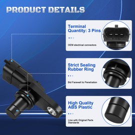 Set of 4 Camshaft Position Sensor 12608424 Fits for 2007 2008 2009 Chevy Malibu Equinox Buick Enclave Lacrosse GMC Acadia Pontiac G6 G8 Saturn Aura Outlook Vue 3.6L 12590907, PC762