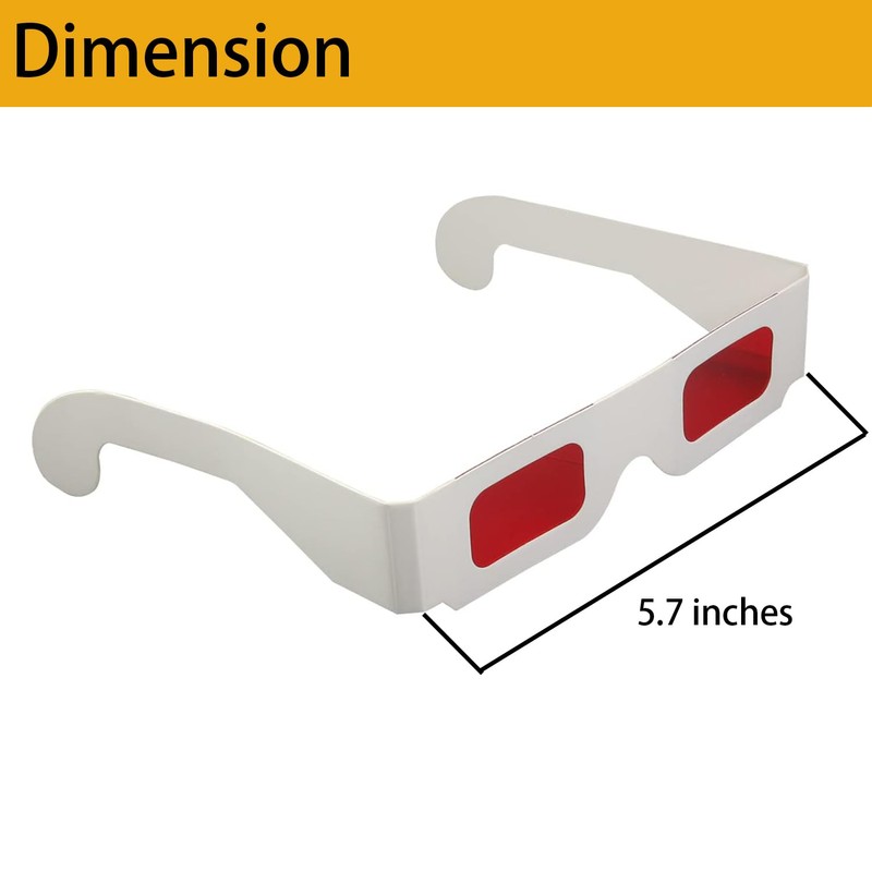 Swagwert Red-Red 3D Glasses 10 pcs anaglyph messages Cardboard 3D