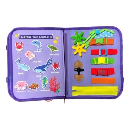 Tablero Portafolio Montessori Sensorial Maletin Educativo                                                                                             