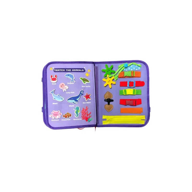 Tablero Portafolio Montessori Sensorial Maletin Educativo