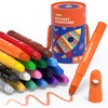 JUPITEARTH 18 Colors Twist Rocket Crayons for Toddlers, Non-Toxic Washable