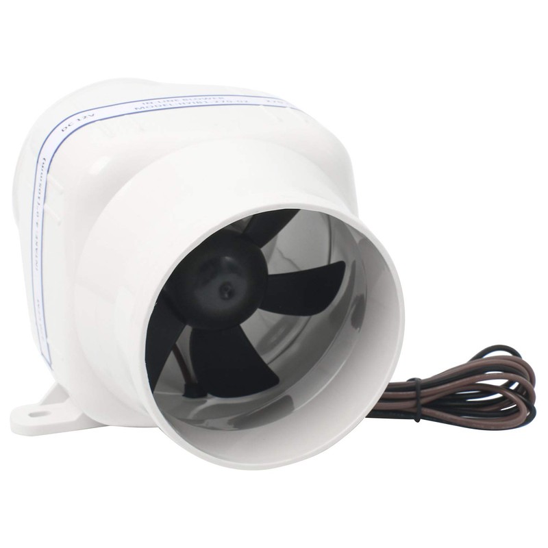 NovelBee 12V 270CFM Electric 4" in-Line Marine Bilge Air Blower
