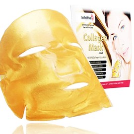 3 Pack – Gold Collagen Face Mask – Anti Aging, Wrinkles, Moisturising, Blemishes, Firming, Toning, Dark Circles, Smoothing Skin, Natural Lift