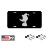 BLVD The Duck Logo Car Tag Diamond Etched on Black