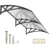 GUANSU-CN 32"x 60" Window Awning Door Canopy Outdoor Polycarbonate Hollow