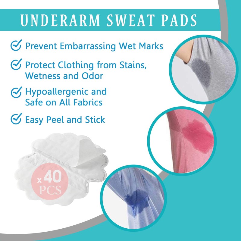 Armpit Pads Pack of 40 Armpit Sweat Pads Underarm Pads