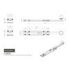 Carlisle Brass AQ82EXCP Surface C/W 2 Extruded & ONE Flat
