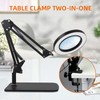 10x Magnifying Glass with Light, 3 Color Modes Dimmable LED