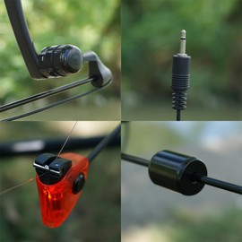 Hirisi Tackle Carp Fishing Swingers 4pcs LED Light 2.5mm Plug with Box Fishing Bite Alarm Fishing Accessories