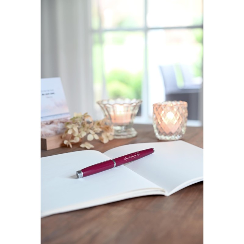 Gerth Medien Infinitely Loved Rollerball Pen (Bordeaux)