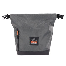Ergodyne Arsenal 5186 Respirator Mask Storage Bag, Fits Half and Full Face Respirators, Adjustable Roll Top Closure,Gray