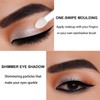 White Eyeshadow Single,Pressed Fine Powder Eyeshadow, High Shimmer Pearl Shadow