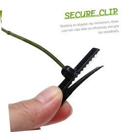 VICASKY 100pcs Hair Clips Cute Grass Hair Accessories for Parties and Everyday Wear Lightweight Alligator Clips for Versatile Styling and Effortless Hold