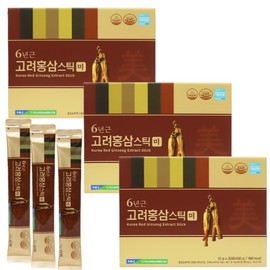 Jirisan Macheon Nonghyup 6-year-old Korean red ginseng stick rice essence 90 packets / 지리산마천농협 6년근 고려 홍삼 스틱 미 진액 90포