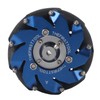 4in Mecanum Wheel Right Aluminum with TPU Rubber Rollers Industrial