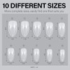 AILLSA Puntas de uñas Stiletto - Puntas de uñas de