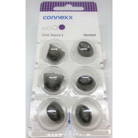 Connexx Large Vented Click Sleeves 6 pk Signia Rexton Miracle Ear TruHearing US Seller