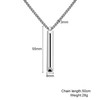 Anxiety Relief Breathing Necklace - Stainless Steel Silver Durable Pendant,