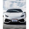 ZXFOOG Carbon Fiber License Plate Frames- 2 Pack Black Aluminum
