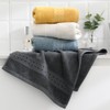sense gnosis Grey Hand Towel Set of 2 Soft Absorbent