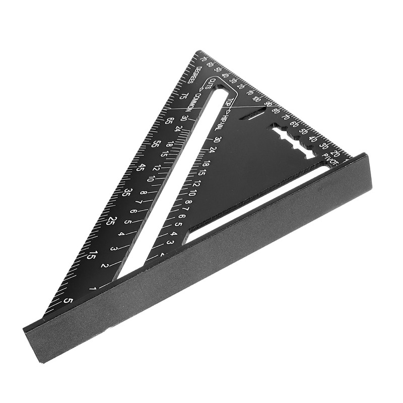 Triangle Ruler 7in Carpenter Square Aluminum 90 Degrees 45 Degrees