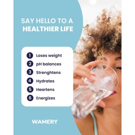 Wamery Alkaline Refrigerator Water Filter Replacement - Model LT700P/LT700PC (ADQ36006101), 6-Month/200-Gallon Life, Twist-In Tool-Free Install, IAPMO to NSF/ANSI 42, Leak-Free Seal, 1 Pack