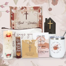 Topsky Christian Gifts for Women - Baptism Gifts for Girls - Inspirational Birthday Gifts for Women - Spiritual Gifts for Her, Mum, Wife, Best Friend, Sister, Girlfriend - Jesus Gifts Baskets