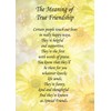 True Friendship Poem Verse Greeting Card