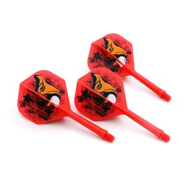 CUESOUL ROST - Eje de dardos integrado y vuelos de forma estándar, diseño de ópera de Pekín, juego de 3 piezas